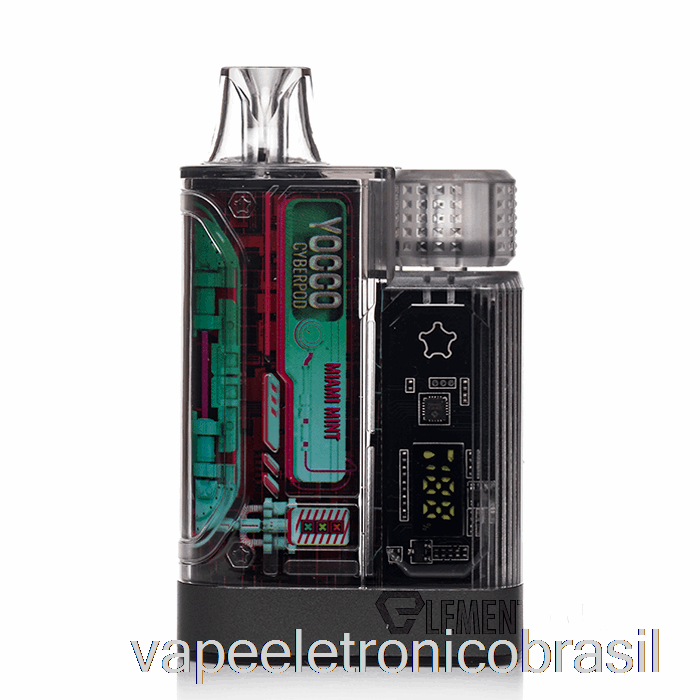 Vape Recarregável Yocco Cyberpod 12000 Descartável Miami Mint